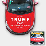 Car Hood Cover Universal Engine Protector Trump Make America Great Again 2024