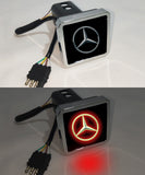 Mercedes Benz Car Logo Hitch Cover LED Brake Light for Trailer