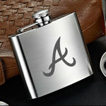 Atlanta Braves MLB Wine Liquor Matte Pot Hip Flask