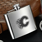 Calgary Flames NHL Wine Liquor Matte Pot Hip Flask