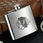 Chicago Blackhawks NHL Wine Liquor Matte Pot Hip Flask