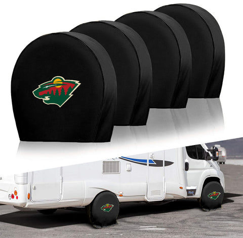 Minnesota Wild NHL Tire Covers Set of 4 or 2 for RV Wheel Trailer Camper Motorhome