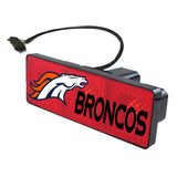 Denver Broncos NFL Hitch Cover LED Brake Light for Trailer