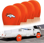 Denver Broncos NFL Tire Covers Set of 4 or 2 for RV Wheel Trailer Camper Motorhome