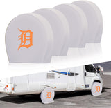 Detroit Tigers  MLB Tire Covers Set of 4 or 2 for RV Wheel Trailer Camper Motorhome
