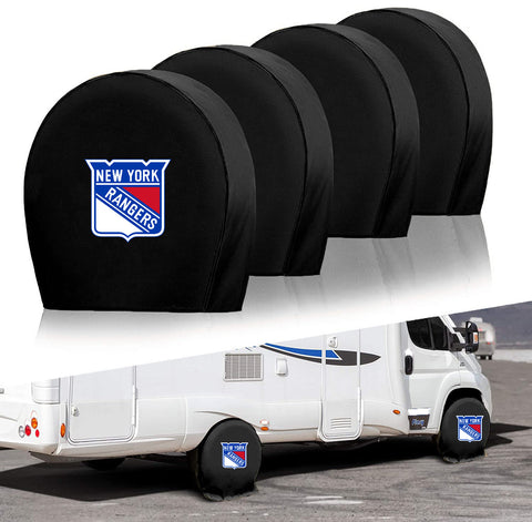 New York Rangers NHL Tire Covers Set of 4 or 2 for RV Wheel Trailer Camper Motorhome