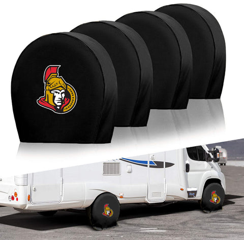 Ottawa Senators NHL Tire Covers Set of 4 or 2 for RV Wheel Trailer Camper Motorhome