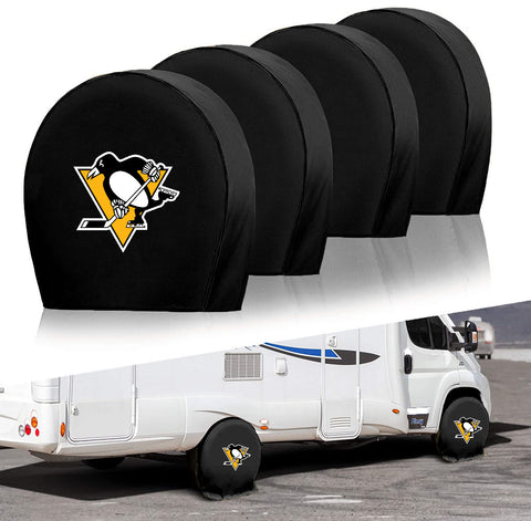 Pittsburgh Penguins NHL Tire Covers Set of 4 or 2 for RV Wheel Trailer Camper Motorhome