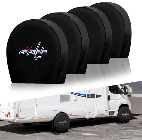 Washington Capitals NHL Tire Covers Set of 4 or 2 for RV Wheel Trailer Camper Motorhome