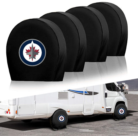 Winnipeg Jets NHL Tire Covers Set of 4 or 2 for RV Wheel Trailer Camper Motorhome