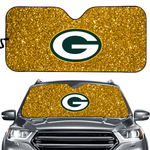 Green Bay Packers NFL Car Windshield Sun Shade Universal Fit Sunshade