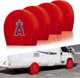 Los Angeles Angels MLB Tire Covers Set of 4 or 2 for RV Wheel Trailer Camper Motorhome