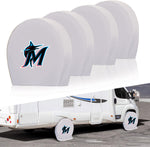Miami Marlins MLB Tire Covers Set of 4 or 2 for RV Wheel Trailer Camper Motorhome
