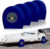 Milwaukee Brewers MLB Tire Covers Set of 4 or 2 for RV Wheel Trailer Camper Motorhome