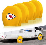 Kansas City Chiefs NFL Tire Covers Set of 4 or 2 for RV Wheel Trailer Camper Motorhome