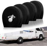 Miami Heat NBA Tire Covers Set of 4 or 2 for RV Wheel Trailer Camper Motorhome