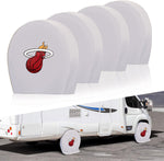 Miami Heat NBA Tire Covers Set of 4 or 2 for RV Wheel Trailer Camper Motorhome