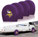Minnesota Vikings NFL Tire Covers Set of 4 or 2 for RV Wheel Trailer Camper Motorhome