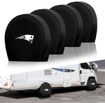 New England Patriots NFL Tire Covers Set of 4 or 2 for RV Wheel Trailer Camper Motorhome