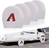 Arizona Diamondbacks MLB Tire Covers Set of 4 or 2 for RV Wheel Trailer Camper Motorhome