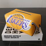 NBA Pattern Leather Tissue Box Napkin Holder