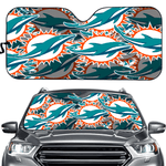 Miami Dolphins NFL Car Windshield Sun Shade Universal Fit Sunshade