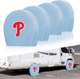 Philadelphia Phillies MLB Tire Covers Set of 4 or 2 for RV Wheel Trailer Camper Motorhome