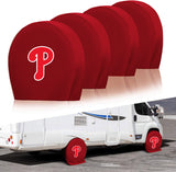 Philadelphia Phillies MLB Tire Covers Set of 4 or 2 for RV Wheel Trailer Camper Motorhome