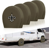 New Orleans Saints NFL Tire Covers Set of 4 or 2 for RV Wheel Trailer Camper Motorhome