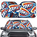 Oklahoma City Thunder NBA Car Windshield Sun Shade Universal Fit Sunshade