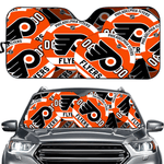 Philadelphia Flyers NHL Car Windshield Sun Shade Universal Fit Sunshade