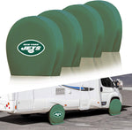 New York Jets NFL Tire Covers Set of 4 or 2 for RV Wheel Trailer Camper Motorhome