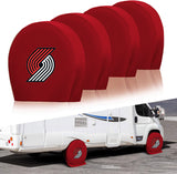 Portland Trail Blazers NBA Tire Covers Set of 4 or 2 for RV Wheel Trailer Camper Motorhome