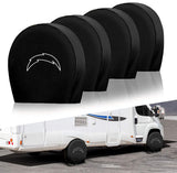 Los Angeles Chargers NFL Tire Covers Set of 4 or 2 for RV Wheel Trailer Camper Motorhome