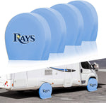 Tampa Bay Rays MLB Tire Covers Set of 4 or 2 for RV Wheel Trailer Camper Motorhome