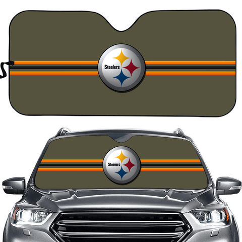 Pittsburgh Steelers NFL Car Windshield Sun Shade Universal Fit Sunshade