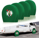 Boston Celtics NBA Tire Covers Set of 4 or 2 for RV Wheel Trailer Camper Motorhome