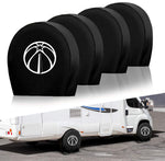 Washington Wizards NBA Tire Covers Set of 4 or 2 for RV Wheel Trailer Camper Motorhome