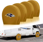 Baltimore Ravens NFL Tire Covers Set of 4 or 2 for RV Wheel Trailer Camper Motorhome