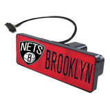 Brooklyn Nets NBA Hitch Cover LED Brake Light for Trailer