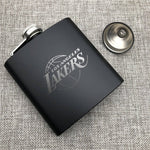 Los Angeles Lakers NBA Wine Liquor Matte Pot Hip Flask