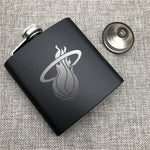 Miami Heat NBA Wine Liquor Matte Pot Hip Flask