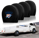 Oklahoma City Thunder NBA Tire Covers Set of 4 or 2 for RV Wheel Trailer Camper Motorhome