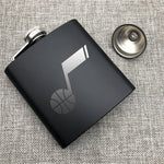 Utah Jazz NBA Wine Liquor Matte Pot Hip Flask