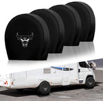Chicago Bulls NBA Tire Covers Set of 4 or 2 for RV Wheel Trailer Camper Motorhome