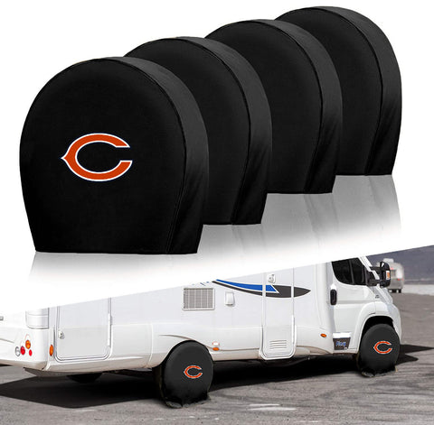 Chicago Bears NFL Tire Covers Set of 4 or 2 for RV Wheel Trailer Camper Motorhome