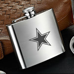Dallas Cowboys NFL Wine Liquor Matte Pot Hip Flask