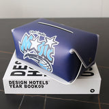 NBA Pattern Leather Tissue Box Napkin Holder