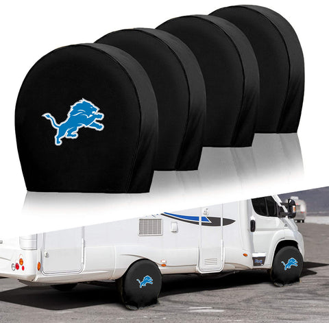 Detroit Lions NFL Tire Covers Set of 4 or 2 for RV Wheel Trailer Camper Motorhome