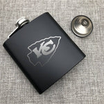 Kansas City Chiefs NFL Wine Liquor Matte Pot Hip Flask